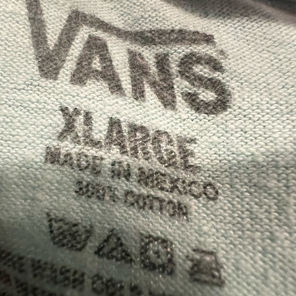 Vans T-Shirt Boys Short Sleeve Mint Green Skateboarding Casual Lightweight - Picture 9 of 9